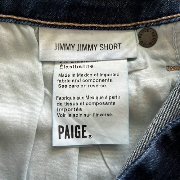 Paige Jimmy Jimmy Short Mid Rise Size 28 - Picture 10 of 16